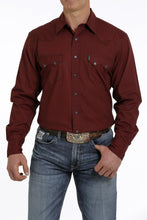 Load image into Gallery viewer, MEN&#39;S MODERN FIT SNAP FRONT WESTERN SHIRT - RED
