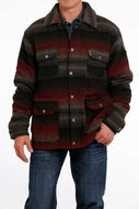 MEN'S TWILL FRONTIER COAT - BLACK