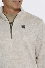Load image into Gallery viewer, MEN&#39;S 1/4 ZIP PULLOVER SWEATER - CREAM
